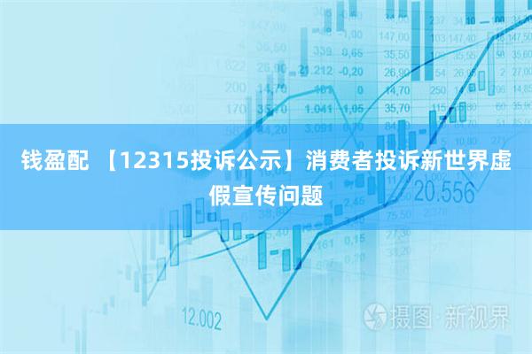 钱盈配 【12315投诉公示】消费者投诉新世界虚假宣传问题